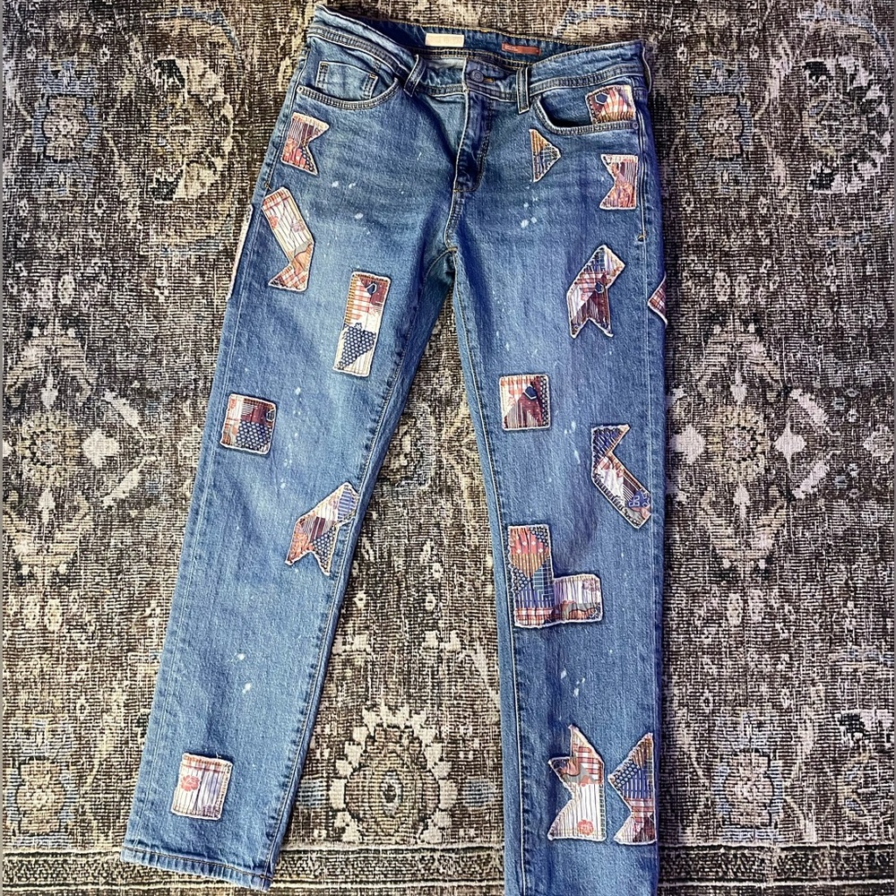 Pilcro Patchwork Jeans